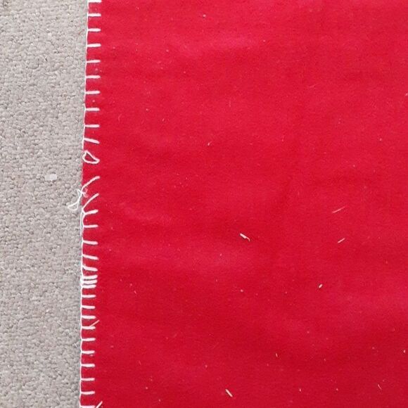 Vintage Rustic Santa, sleigh and vtg. Flannel runner - Picture 13 of 14